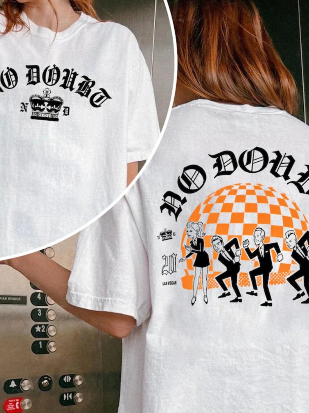 No Doubt Las Vegas Sphere Shirt, Double Sided Concert T Shirt 252